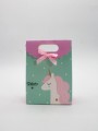 Пакет подарочный (XS) "Lovely unicorn", green (12x6x16)