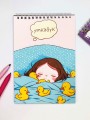 Скетчбук "Уткабук sleep", 14х20 см, плотность 100 гр