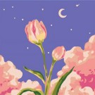 Картина по номерам  Draw Me! «Flower in the night», (20*20 см)