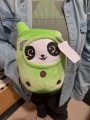 Мягкая игрушка "Cocktail panda", green, 19 см