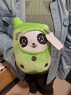 Мягкая игрушка "Cocktail panda", green, 19 см