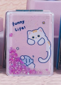 Зеркало шейкер раскладное "Funny life Cat", розовое, 8*6 см