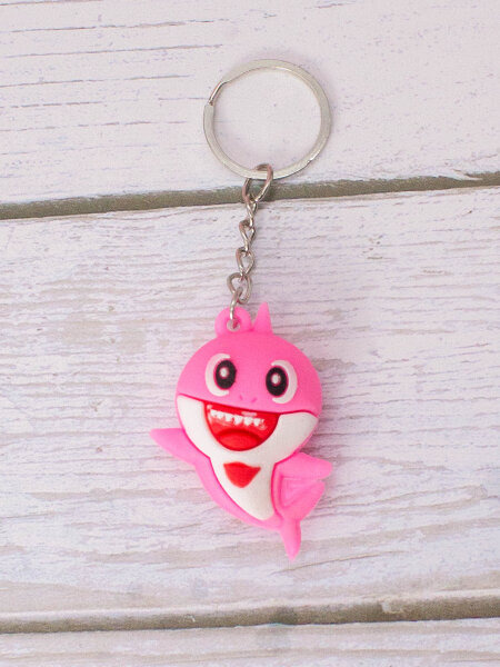 Брелок «Funny shark», pink 