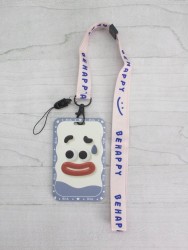 Футляр для карт на ленте "Be happy", smile
