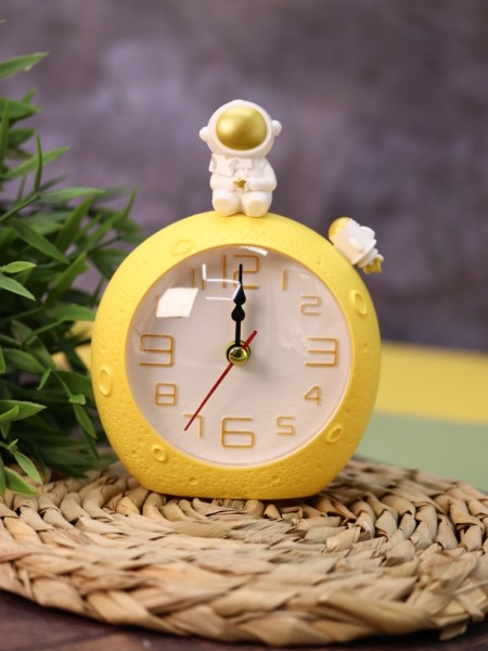 Часы-будильник "Lunar awakening", yellow (11х10 см) 
