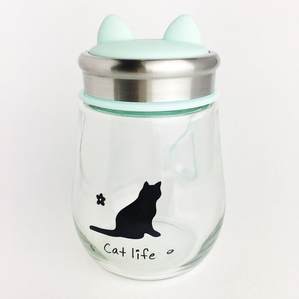 Бутылка "Cat things" green 
