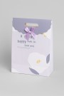 Пакет подарочный (XS) "Pastel flower", purple (16.5*12.5*6)