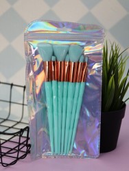 Набор кистей для макияжа "Prism Beauty", 8 кистей, green