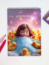 Скетчбук "Уточкабук sleep", 14х20 см, плотность 100 гр