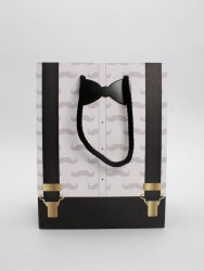 Пакет подарочный «Business suit», men's suspenders (18*23*10)