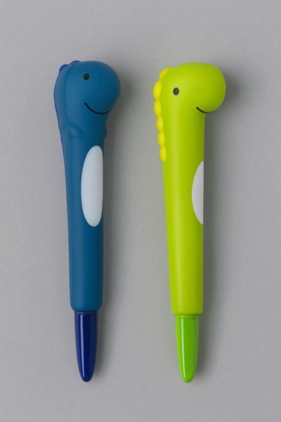 Набор ручек-сквиш "Dino happy" 2 шт., blue-green 