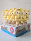 Портативный механический ручной вентилятор «Interesting kitty», yellow, шоу-бокс 12 шт.