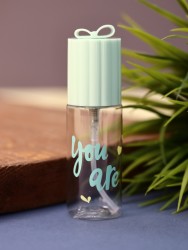 Дорожная бутылочка "Bow you are", green (35 ml)