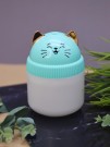 Настольный увлажнитель воздуха - ночник "Cat", green, (портативный, USB)