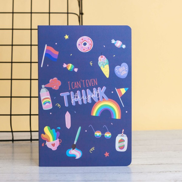 Тетрадь (A5) "Rainbow assorted", black (13.5*20.5) 
