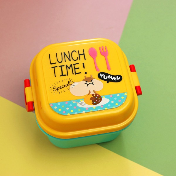 Ланчбокс "LUNCH TIME!" yellow 
