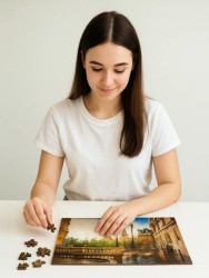 Фигурный пазл деревянный "Citypuzzles. Париж" (108 элементов)