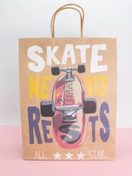 Пакет подарочный крафтовый «CoOol», skate (32*42*11)