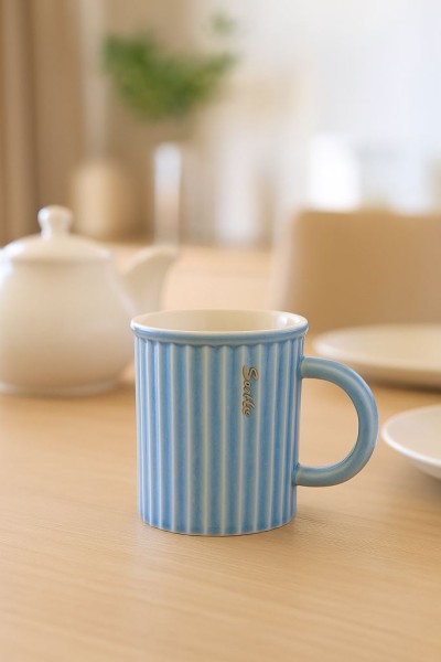 Кружка «Luck will smile today», blue (350 ml) 