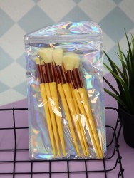 Набор кистей для макияжа "Prism Beauty", 8 кистей, yellow
