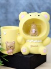 Ночник - подставка для канцелярских принадлежностей «Dream bear», yellow