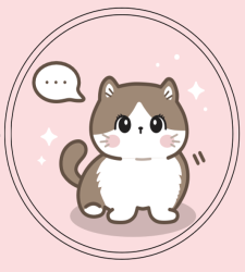 Попсокет "Anime cute cat"