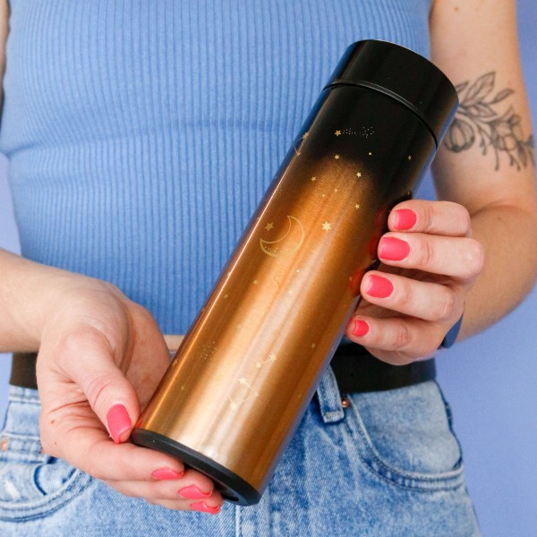 Термос с датчиком температуры «Gradient», brown (500 ml) 