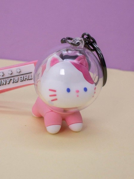 Брелок «Cat astronaut», pink 