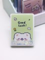 Зеркало шейкер раскладное "Good luck Bear", зеленое, 8*6 см