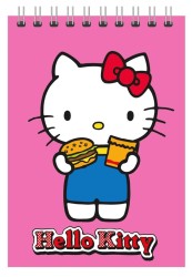 Блокнот А6 "Hello Kitty. Еда", 60 л, на гребне