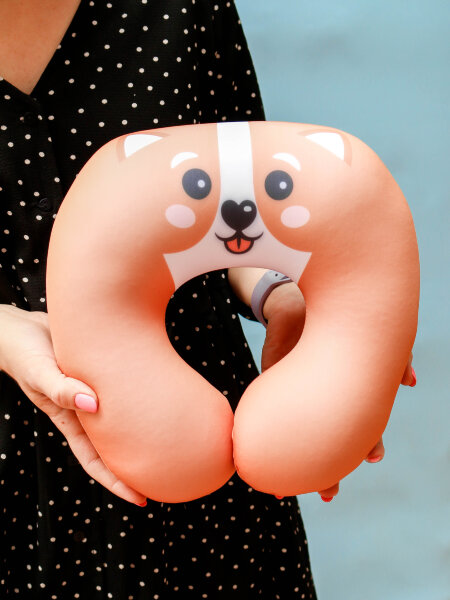 Подголовник антистресс Hugme toys «Корги» 