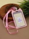 Футляр для карт на ленте "Moon bear", pink