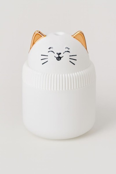 Настольный увлажнитель воздуха - ночник "Cat", white, (портативный, USB) 