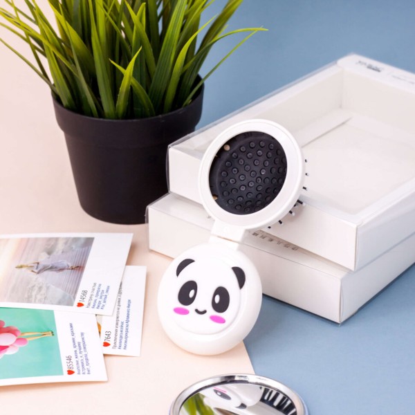Расческа «Panda face», white 
