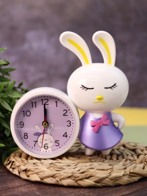 Часы-будильник "Bunny Buzz", purple (17х15,5 см)