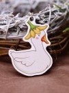 Брелок ECO из дерева «Beautiful goose»