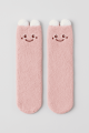 Носки iLikeGift «Fluffy ears», pink, мужские/женские евро размер 37-41