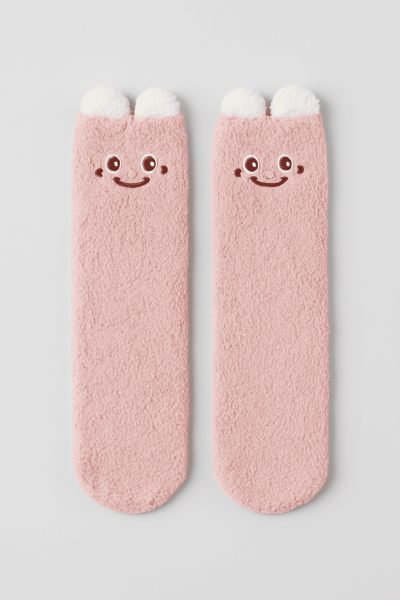 Носки iLikeGift «Fluffy ears», pink, мужские/женские евро размер 37-41 