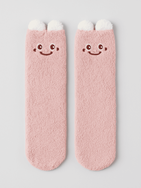 Носки iLikeGift «Fluffy ears», pink, мужские/женские евро размер 37-41 