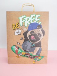 Пакет подарочный крафтовый «CoOol», be free (32*42*11)