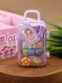 Набор декоративного скотча 6 шт. + диспенсер "Suitcase", purple (13.5*6*4.5см)
