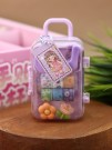 Набор декоративного скотча 6 шт. + диспенсер "Suitcase", purple (13.5*6*4.5см)