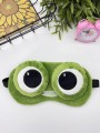 Маска для сна "Big eyes frog", green