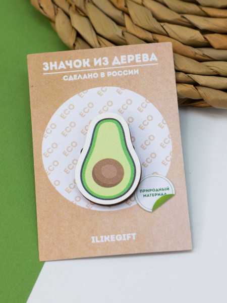 Значок ECO из дерева AVO 