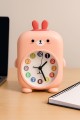 Часы-будильник «Rainbow rabbit», pink (14,5х12 см)