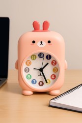Часы-будильник «Rainbow rabbit», pink (14,5х12 см)