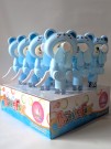 Портативный механический ручной вентилятор «Interesting kitty», blue, шоу-бокс 12 шт.