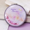 Зеркало-шейкер раскладное "Planet stars", pink (7*7 см)