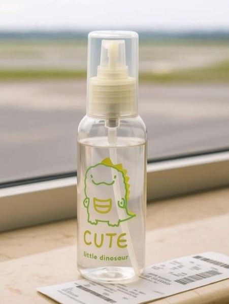 Дорожная бутылочка "Little dinosaur cute", yellow (100 ml) 