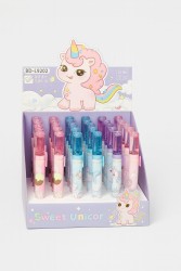Ластик выдвижной "Sweet unicorn", mix, шоу-бокс 36 шт.
